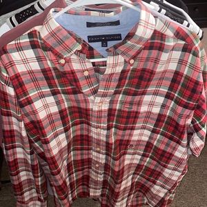 Vintage Tommy plaid long sleeve Sz medium